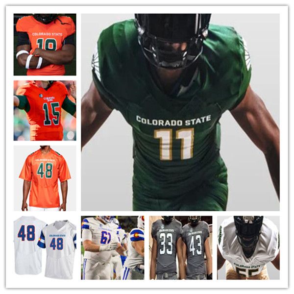 

Ncaa College Colorado State Football Jerseys Clay Millen Brayden Fowler-Nicolosi A'Jon Vivens Tory Horton Jack Howell Ty McCullouch Melquan Stovall David Bailey 4XL, Men orange