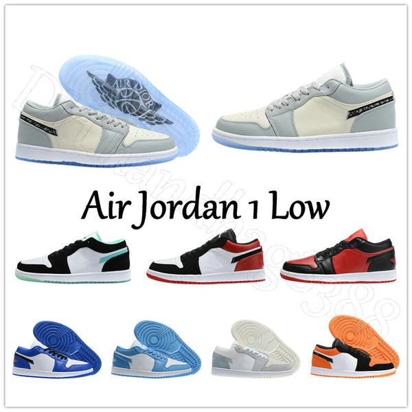 

hb8388 sports sneaker shoes air-j 1 low running roller tennis runner basketball training walking second-layer cowhide high-quality shoes wom, Black
