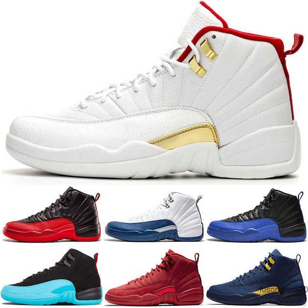 

2022 popular retro men 12 12s basketball shoes black purple blue stone cny dark concord fiba flu game gym red michigan o-black taxi the jord