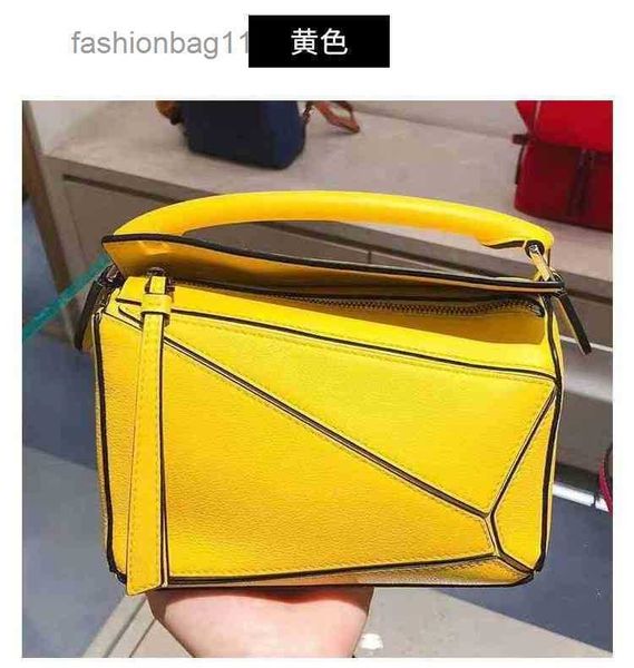 

designer fashion bags loews bag cow leather splicing mini puzzle boston light luxury lingge portable one messenger pill 780b