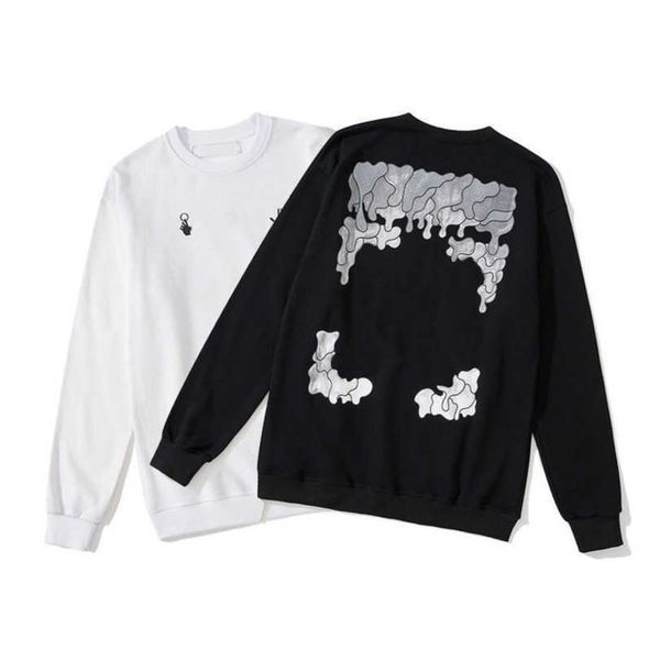 

luxury women's fashion pullover jackets sweatshirts white hoodies women black sweater men arrow cross letter print street trend coat j, Black;brown
