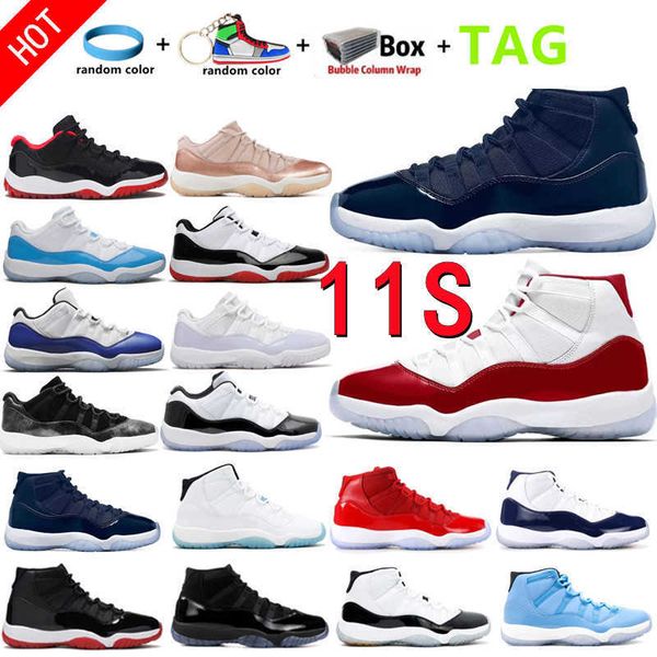 

2022 xi 11 11s basketball shoes trainer cherry chile red pure violet cool grey bred 25th anniversary 72-10 concord space jam gamma sport