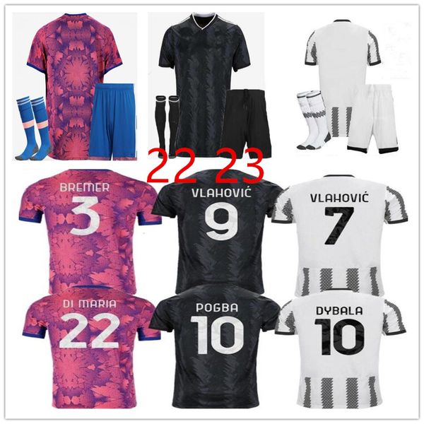 

22 23 pogba di maria soccer jerseys chiesa vlahovic football shirt set locatelli morata de ligt kean men uniform s-m--xl-xxl-xxxl-4xl, Black;yellow