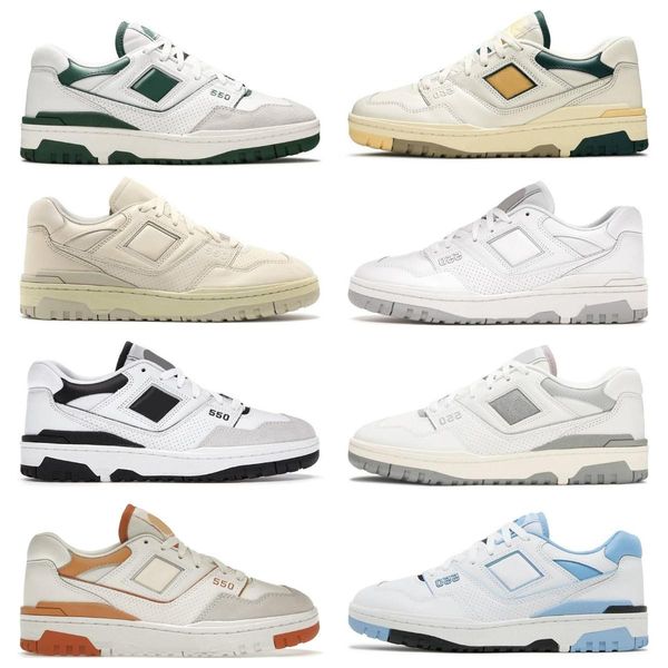 

550 men women casual shoes sneaker rich paul panda white green red auralee sea salt burgundy boston varsity gold black grey unc blue b550 me