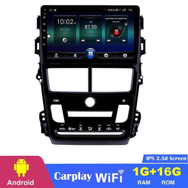 

android car dvd player auto radio multimedia for toyota vios-2018 air conditioner with usb wifi support swc