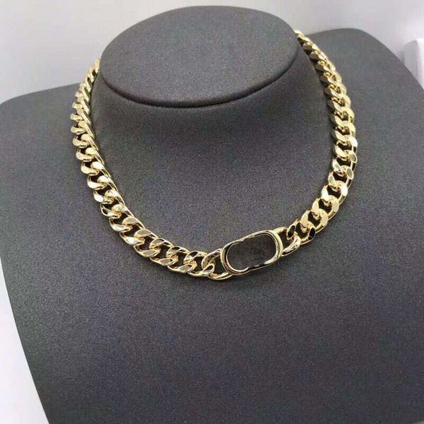 

band rings gold necklace cuban link chain for men women brandjewelry tennis chains luxury designer necklace letter c engagement gift alloy p, Silver
