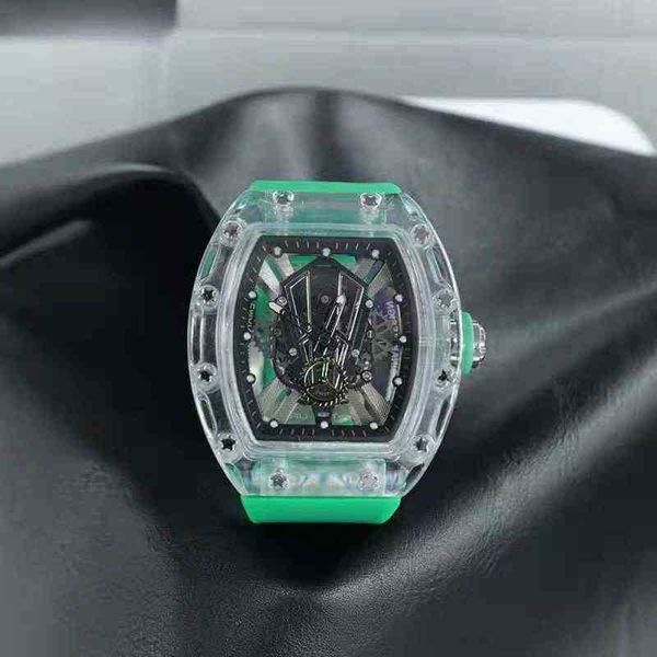 

multi-function superclone luxury mens mechanics watch richa milles watches for men silicone strap sports men's chronograph relogio masc, Slivery;golden