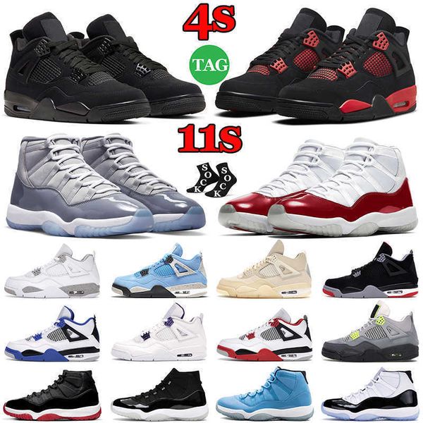

jumpman 4 11 mens basketball shoes 4s red thunder black cat 11s cool grey cherry bred what the men womens trainers outdoor retro sports
