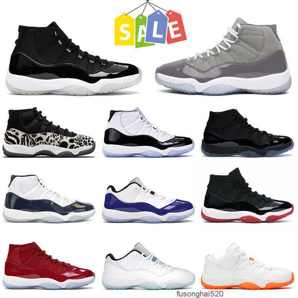 

2022 jumpman 11 11s mens basketball shoes women sneakers cool grey 25th anniversary jubilee animal instinct leg og designer shoes, Black