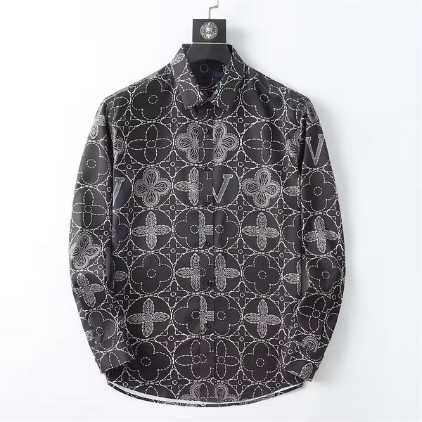 

designer mens casual shirts long sleeve fashion men women shirt 504, White;black