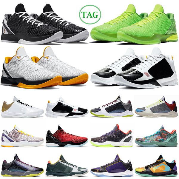 

laker mamba 6 protro basketball shoes mambacita grinch think pink 5 alternate bruce lee del sol big stage lakers mens womens outdoor trainer