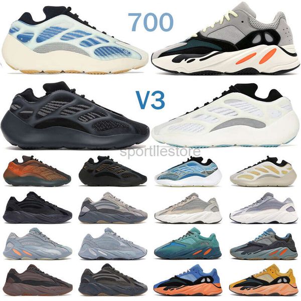 

running shoes sport sneakers reflective tephra runner yeezys solid grey black 2022 700 v2 v3 inertia 3m vanta men women eur 36-45