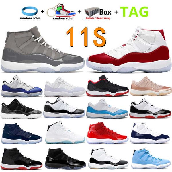 

basketball shoes blue trainer cherry chile red pure violet cool grey bred 25th anniversary sports legend new xi 11 11s men women 72-10