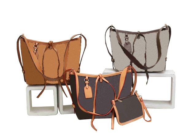 

new lady single shoulder vintage style fashion bag mother and child printed bucket tote messenger bag 2022 quality pu portable set of two pi