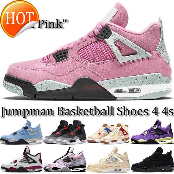 

2023 soft pink university blue 4 4s mens basketball shoes white oreo cool grey metallic purple black cat bred shimmer cactus jack infrared m
