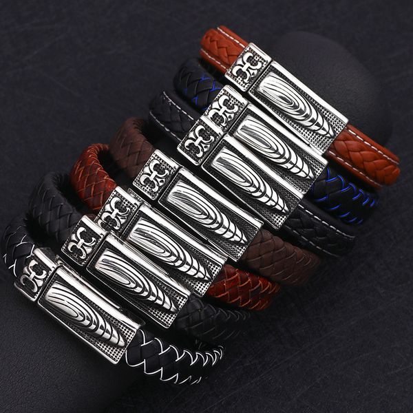 

jewelry magnetic snap fashion leather woven bracelet love bangle designer designers silver bracelets men luxury cjeweler charms chains nail, Golden;silver