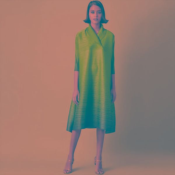 

dresses 2022 spring/autumn new miyake pleated dress casual temperament of loose large print women's vestidos de fiesta spot daifa, Black;gray