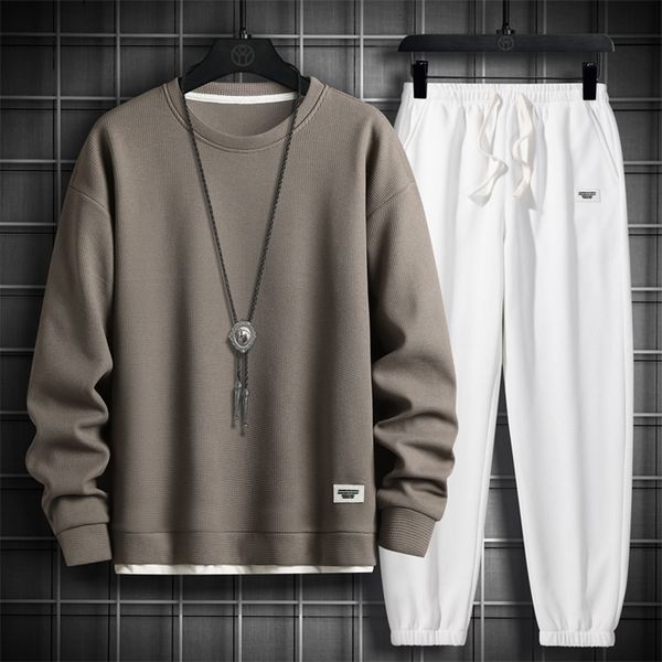 

mens tracksuits tracksuit 2 piece autumn winter hip hop jogging suit sports wear running workout clothes fashion clothing 220930, Gray