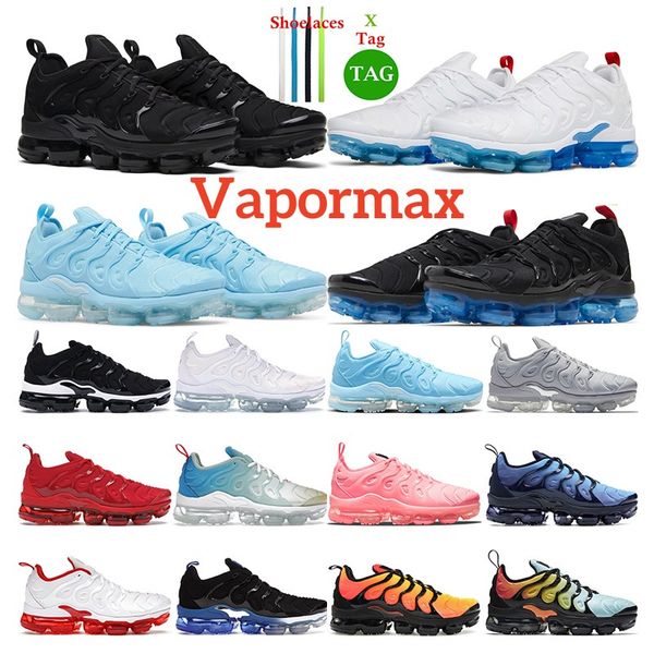 

2023 new running shoes tn plus men womens designer trainers triple black white university blue mint foam laser midnight navy sports sneakers