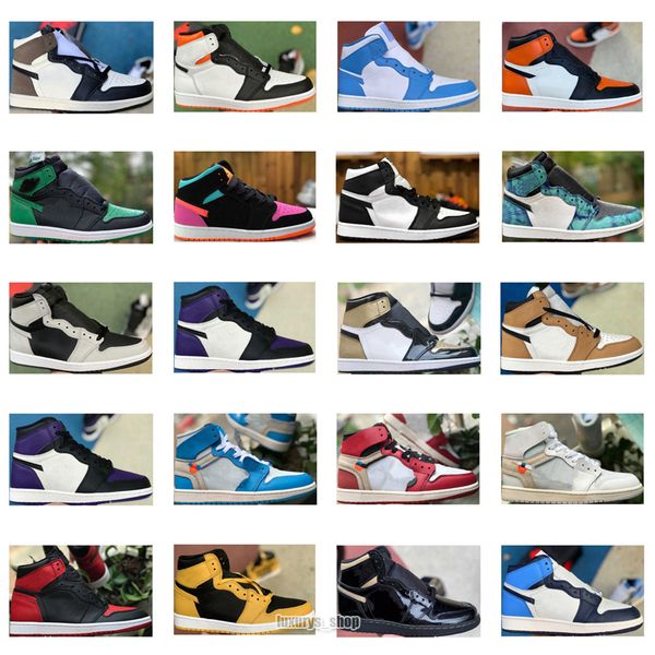 

jorda jorden1s jorden 1 1s jumpman basketball shoes high sports men women stage haze stealth candy fearless unc royal toe obsidian bio hack