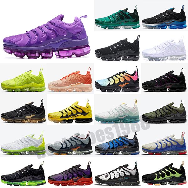 

tn plus running shoes men women black bubblegum yolk cherry cool grey neon olive pure platinum dark blue mens womens sports trainers sneaker