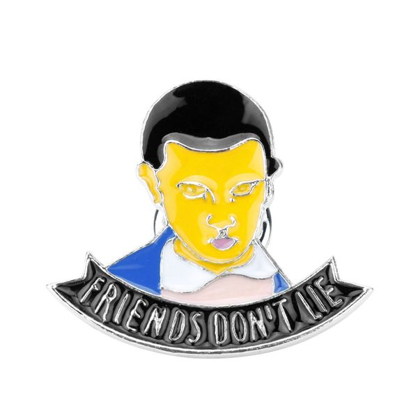 

cute anime movies games hard enamel pins collect metal cartoon brooch backpack hat bag collar lapel badges women fashion jewelry stranger th, Blue