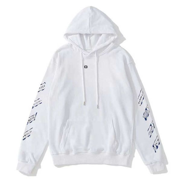 

classic women's luxury jackets sweatshirts brand offs pullover shirts hoodies women sweater men arrow letter print black white hoodie t, Black;brown