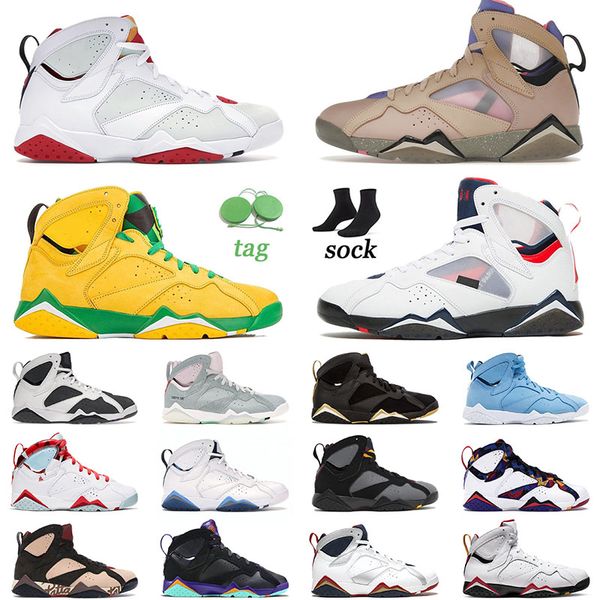 

designer men basketball shoes 7 7s vii hare sapphire cardinal flint ray allen pe french blue bordeaux pantone mens women jumpman sneakers si