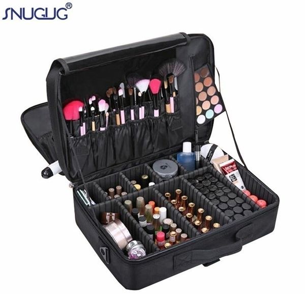 

cosmetic bags cases brand female professional makeup organizer bolso mujer cosmetic bag large capacity storage case multilayer suitcase 2209