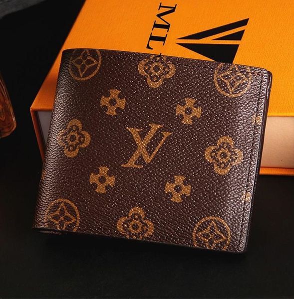 

luxury leather purse wallets louiseity fashion designer wallets viutonity retro handbag for men classic card holders coin vuttons famous clu, Red;black