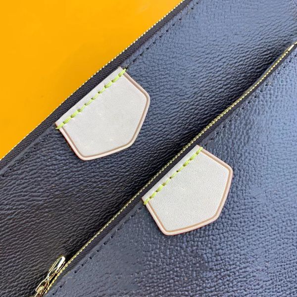 

favorite mm pm crossbody shoulder bags chain bag coin purse black flowers wallet classic man women key pouch designer wallet mens for womens, Red;black