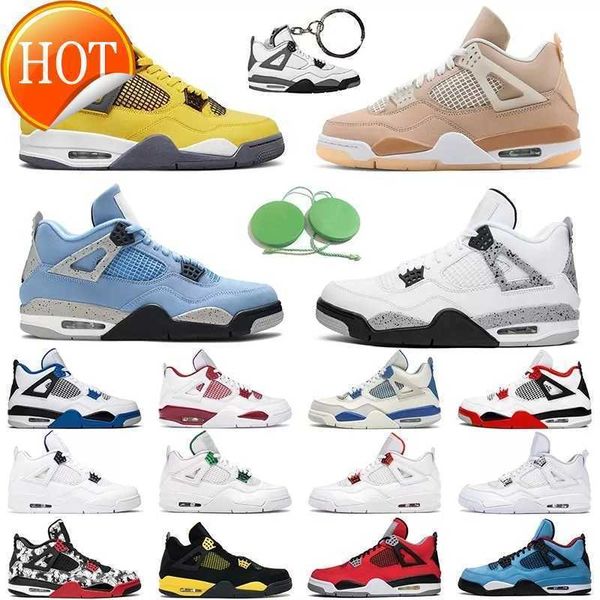 

2023 2022 canyon purple black cat 4s jumpman 4 mens basketball shoes university blue sail white oreo bred fire red thunder pure money sports