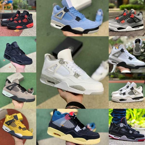 

designer infrared 4 4s basketball shoes jumpman mens women university blue military black cement cat cavs white oreo lightning bred red