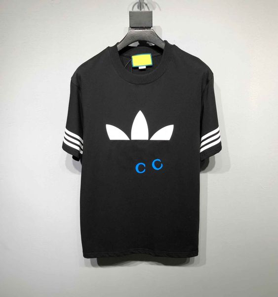 

men's plus tees & polos round neck embroidered and printed polar style summer wear with street pure cotton 2d2d, Black;brown