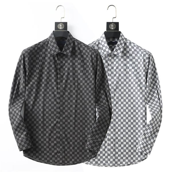 

designer mens casual shirts long sleeve fashion men women shirt 501, White;black