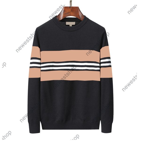 

22ss designer luxury mens sweaters womens pullover slim fit casual grid print sweatshirt street long sleeve luxurys woollen jumper -xxxl, White;black