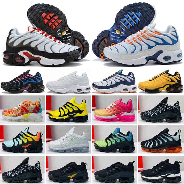 

2023 tn kids shoes triple black infant sneakers rainbow children sports shoes girls and boys tennis trainers 28-35