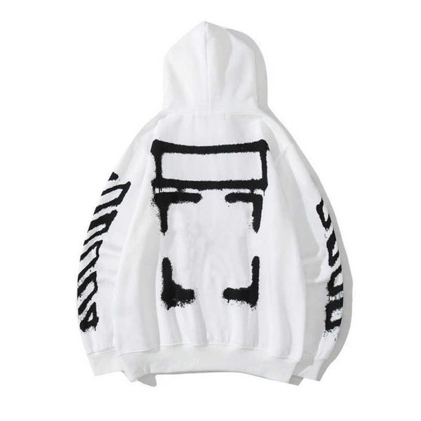

classic women's luxury jackets sweatshirts brand offs pullover shirts hoodies designer women sweater men arrow cross letter print hoodi, Black;brown