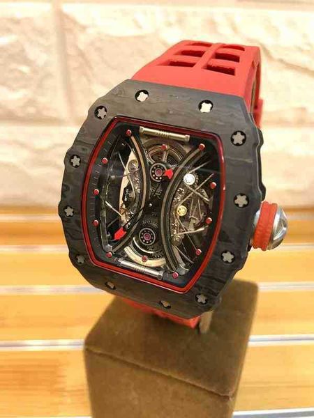 

multi-function superclone watches wristwatch designer luxury mens mechanics watch richa milles rm53-01 wristwatch for swiss movement mechani, Slivery;golden