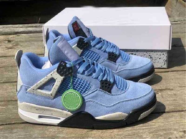 

2021released 4 se university blue men basketball shoes 4s suede tech grey outdoor sports sneakers ct8527400 us712rovy