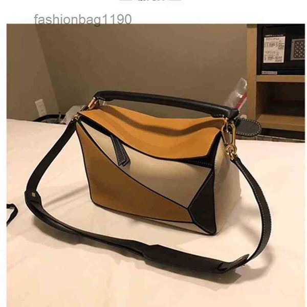 

loews bag geometric bags fashion designer pillow autumn winter trend single diagonal span portable leather women's splicing 9zh7