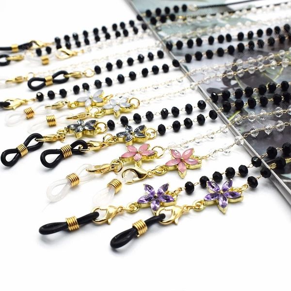 

fashion glasses chain for women crystal beaded eyeglasses chains lanyard eyeglass strap rope necklace jewelry gift