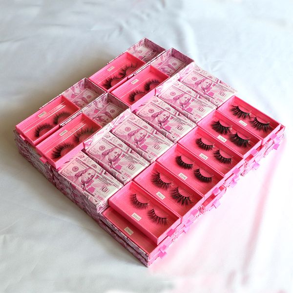 

3d mink eyelashes false lashes with luxury boxes natural look makeup use