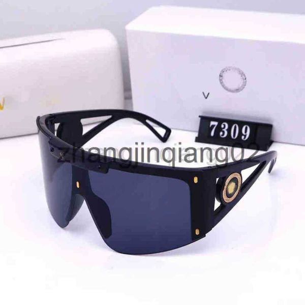 

designer versage sunglass cycle luxurious fashion woman mens european and american high value travel cycling summer glasses, White;black