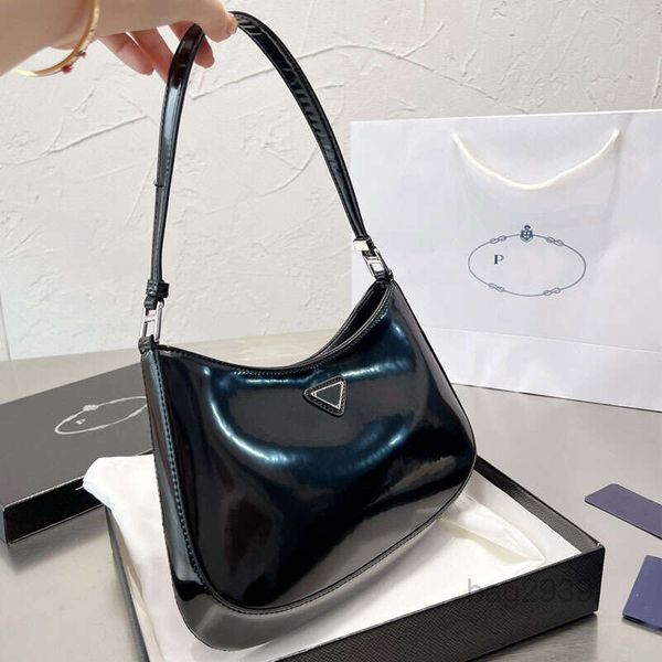 

lady evening bags cleo hobo shoulder women classic crossbody patent leather handbags underarm wallets multiple colors letter cowhide