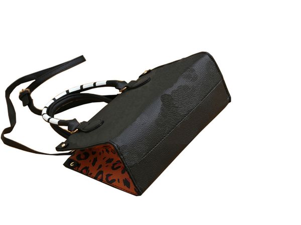 

bag brand new fall/winter 2022 women's handbags luxury messenger cross body bag art letters leopard print jacquard commuter tote design