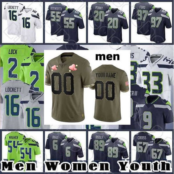 

football jersey seattle''seahawks''57 cody barton 14 dk metcalf 33 jamal adams 99 al woods 19 penny hart 16 tyler locket, Black;red