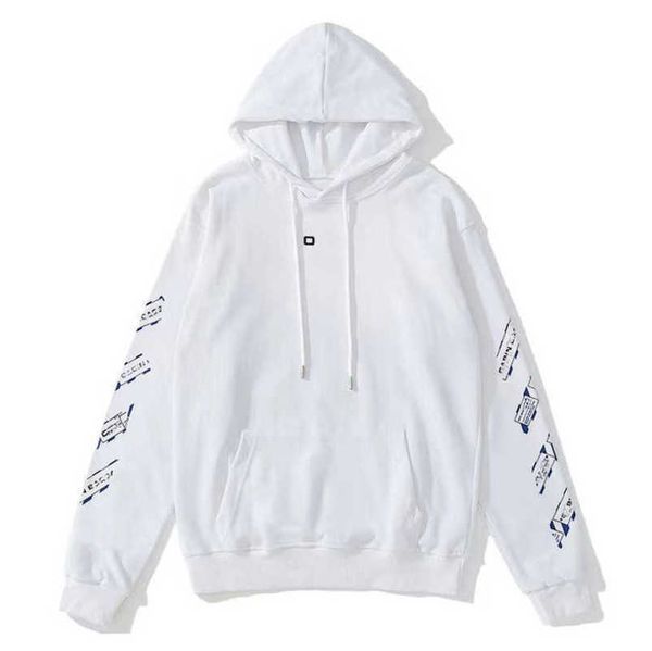 

luxury classic women's jackets sweatshirts brand offs pullover shirts hoodies designer women sweater men arrow cross letter print hoodi, Black;brown