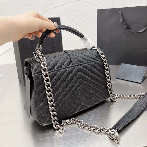 

designers bags women fashion shoulder bag classic gold silver hardware chain messenger bag leather handbags lady quilted flap handlehandbags