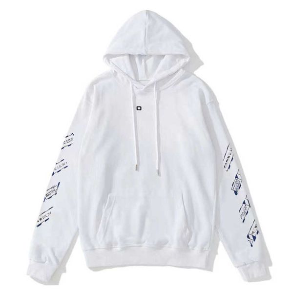

luxury classic men's jackets sweatshirts brand offs pullover shirts hoodies designer women sweater men arrow cross letter print hoodie, Black;brown